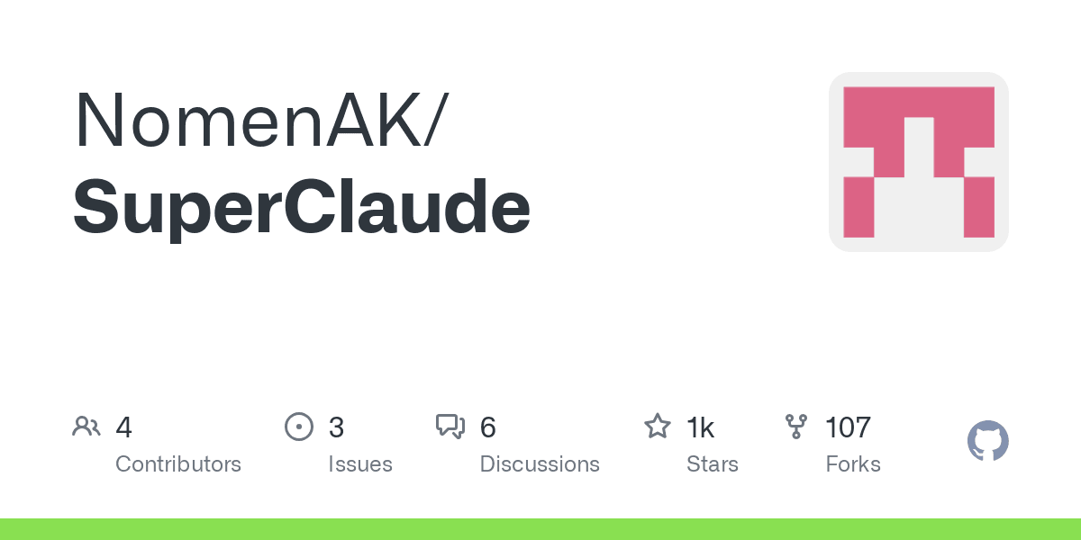 GitHub - NomenAK/SuperClaude