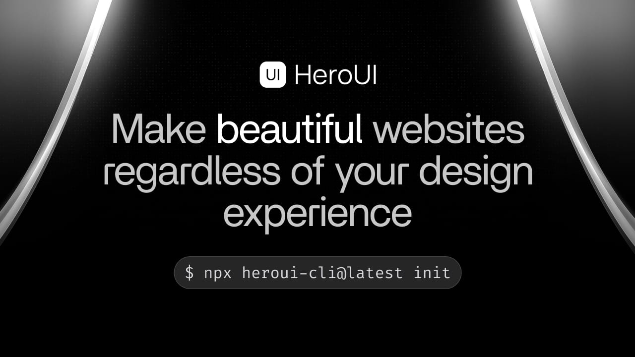 Preview of HeroUI (Previously NextUI) - Beautiful, fast and modern React UI Library