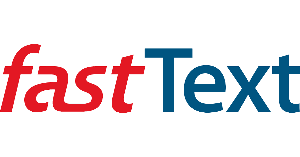 English word vectors · fastText