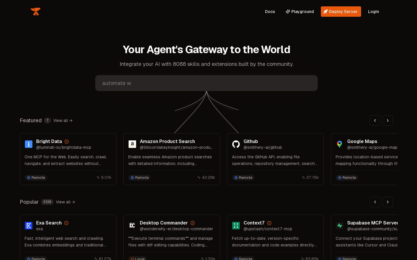 Smithery - Model Context Protocol Registry