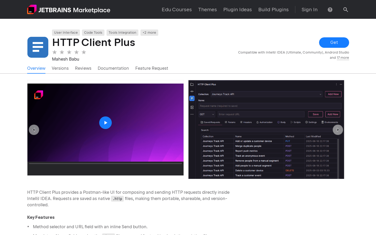 HTTP Client Plus - IntelliJ IDEs Plugin | Marketplace
