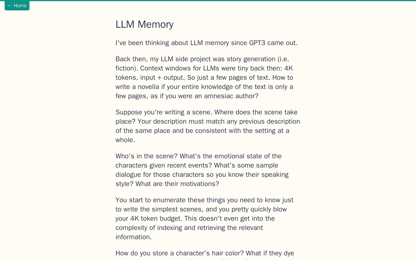 LLM Memory