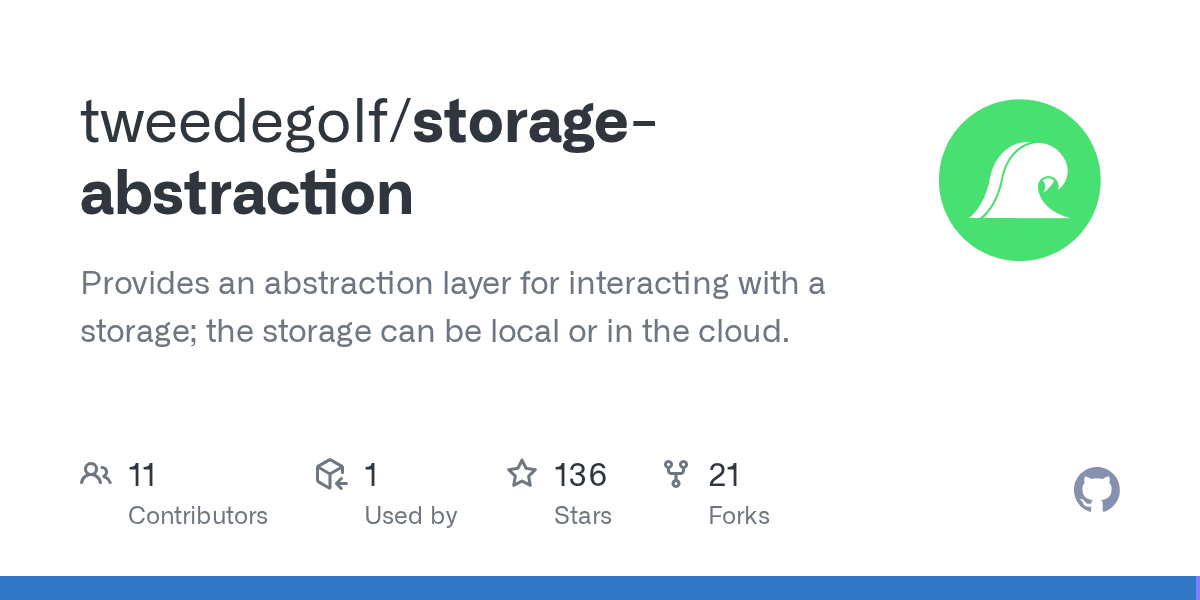 GitHub - tweedegolf/storage-abstraction: Provides an abstraction layer for interacting with a storage; the storage can be local or in the cloud.
