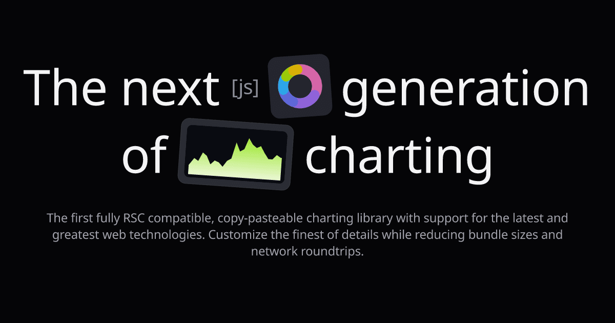 Rosen Charts: React Chart Library for RSC and Shadcn