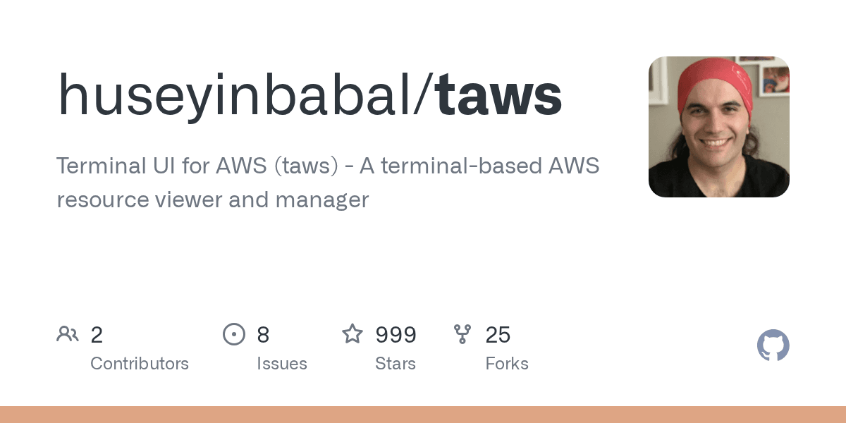 GitHub - huseyinbabal/taws: Terminal UI for AWS (taws) - A terminal-based AWS resource viewer and manager