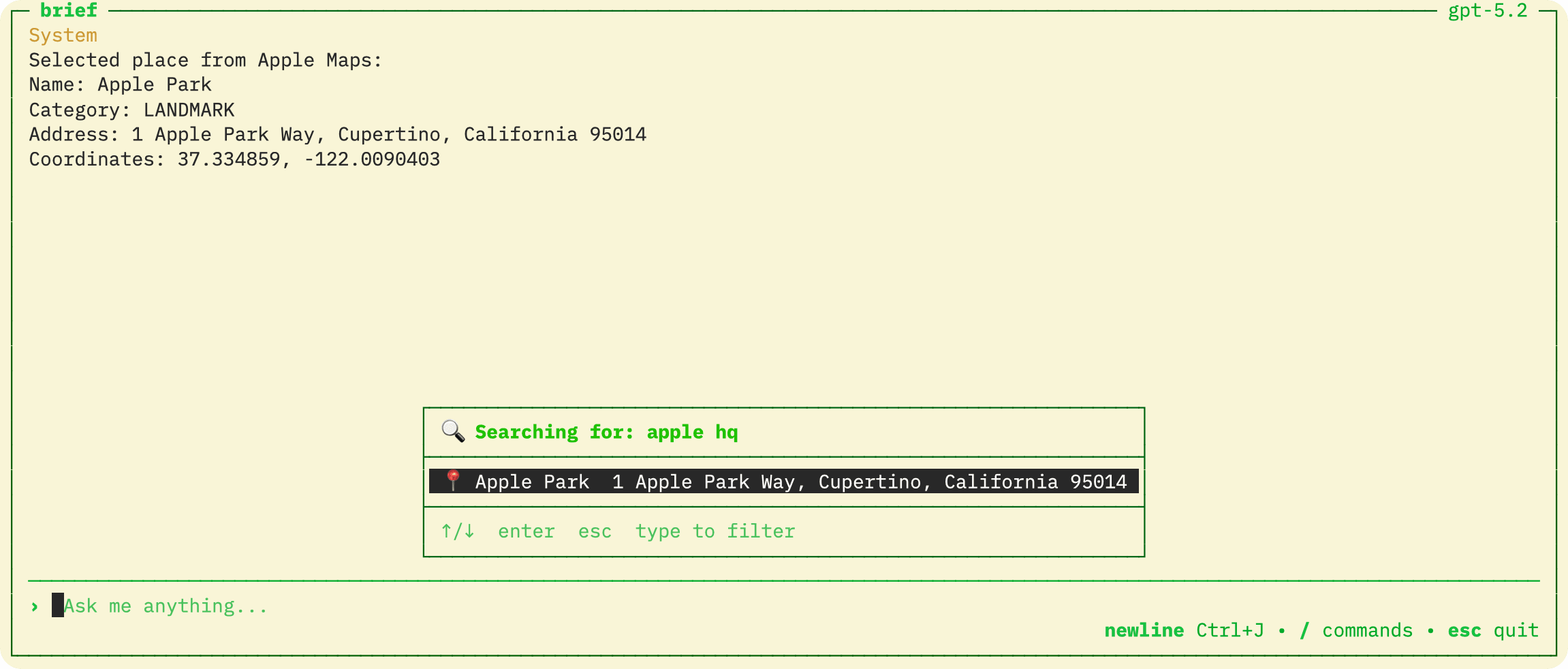 Screenshot of Apple Maps Java SDK