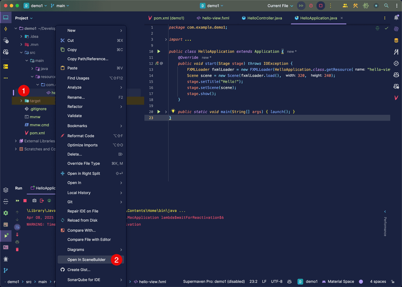 How to setup the Java SDK and use JavaFX with macOS/Windows