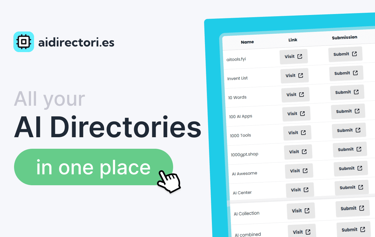 All your AI Directories in one place | AI Directories