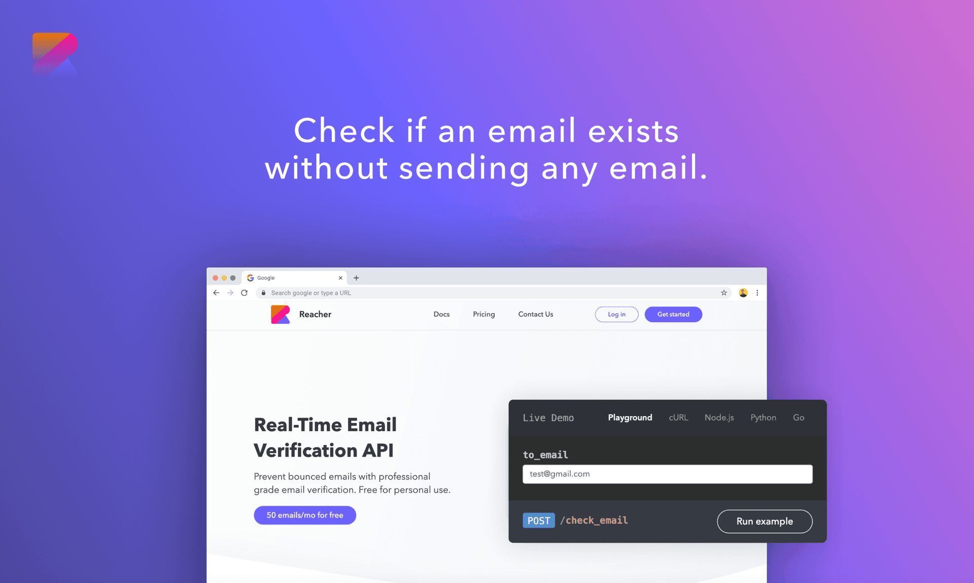 GitHub - reacherhq/check-if-email-exists: Check if an email address exists without sending any email, written in Rust. Comes with a ⚙️ HTTP backend.