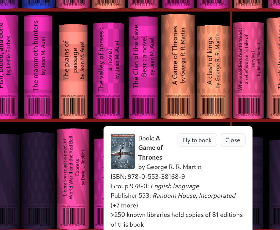 Visualizing all books of the world in ISBN-Space