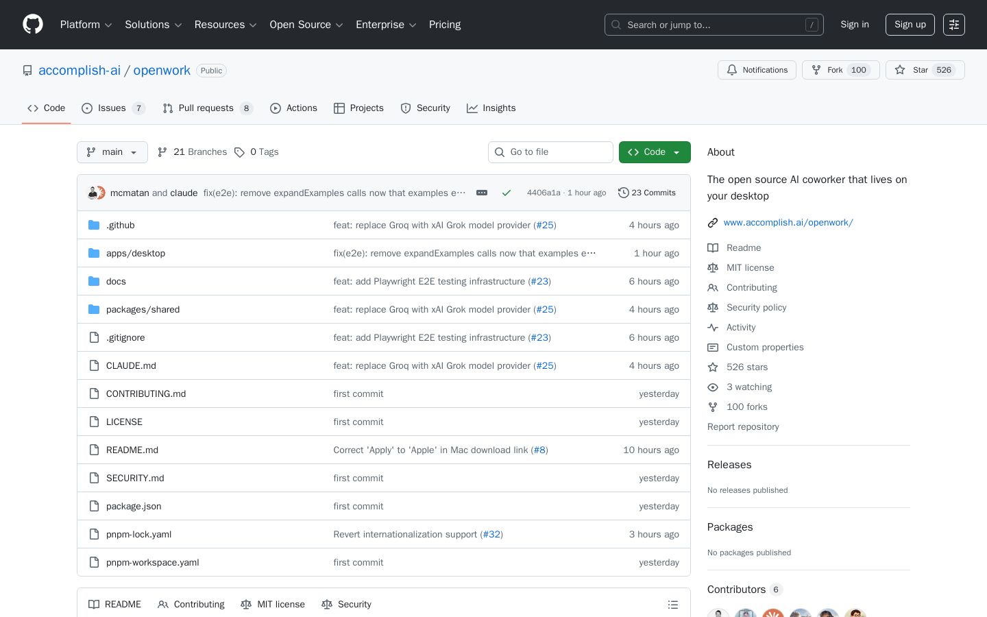 GitHub - accomplish-ai/openwork: The open source Al coworker that lives on your desktop