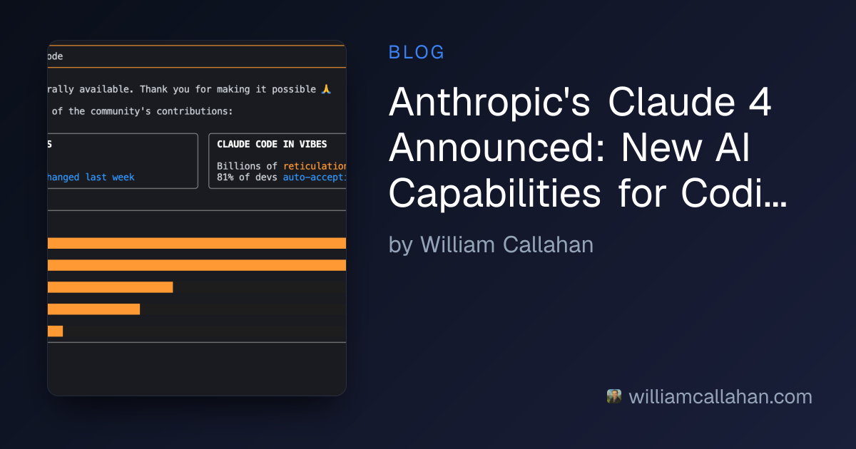 anthropic claude code — ai-powered cli? coding in... Anthropic's Claude 4 Announced: New AI Capabilities for Coding,...