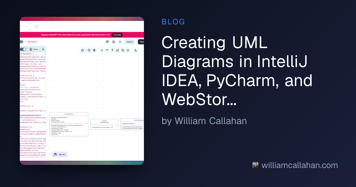 Creating UML Diagrams in IntelliJ IDEA, PyCharm, and WebStorm