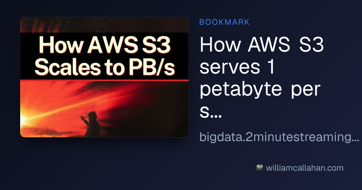 How AWS S3 serves 1 petabyte per second on top of slow HDDs