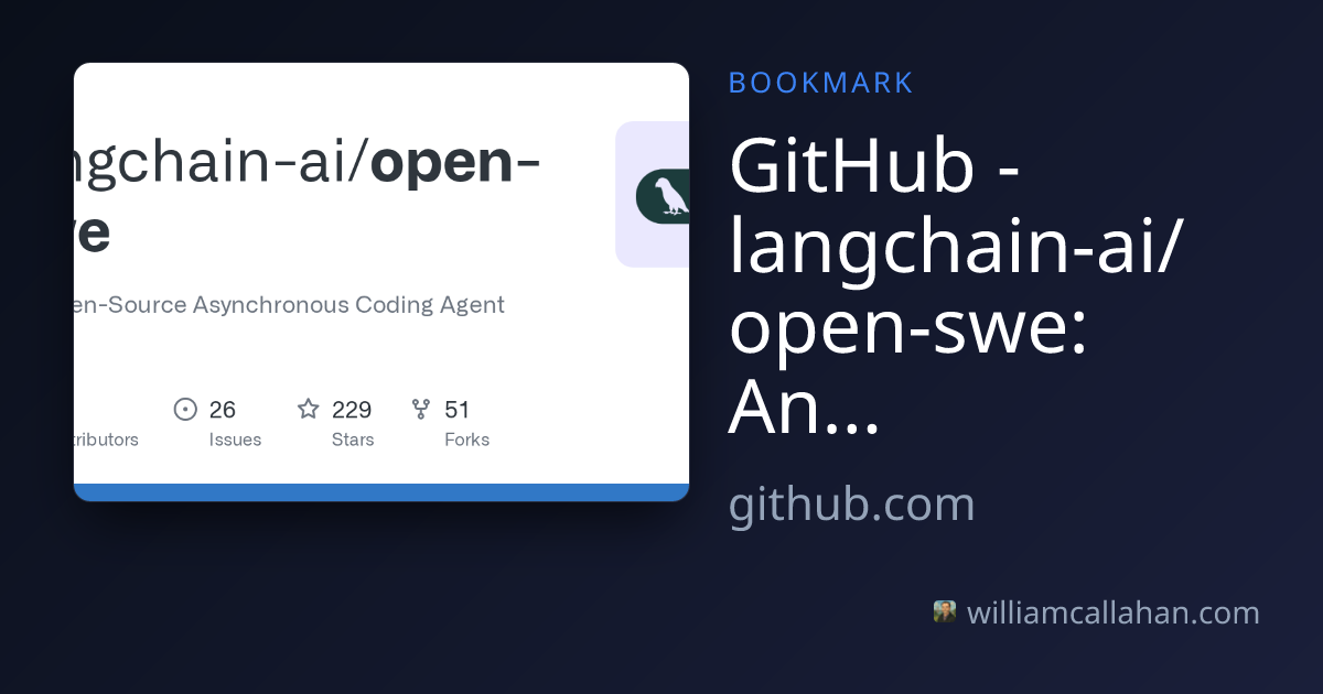 langchain-ai/open-swe: An Open-Source Asynchronous Coding Agent