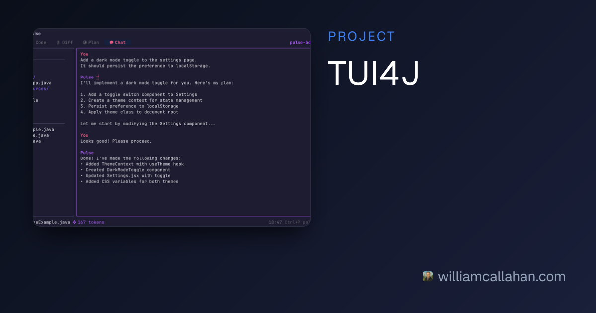 TUI4J | William Callahan - Projects